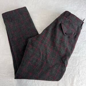 Johnson Woolen Mills Wool Hunting Vintage Pants Men's size 32x32 plaid